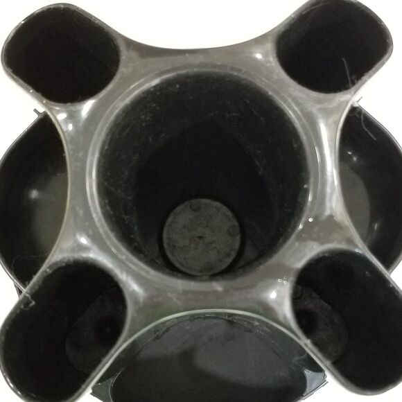 Rotating organizer for desktop supplies or art supplies mfg by SDI vintage black - Picture 7 of 9